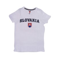 Tričko detské Slovakia znak biele